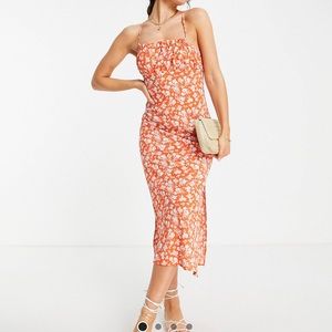 ASOS Ruched Bust Midi Dress